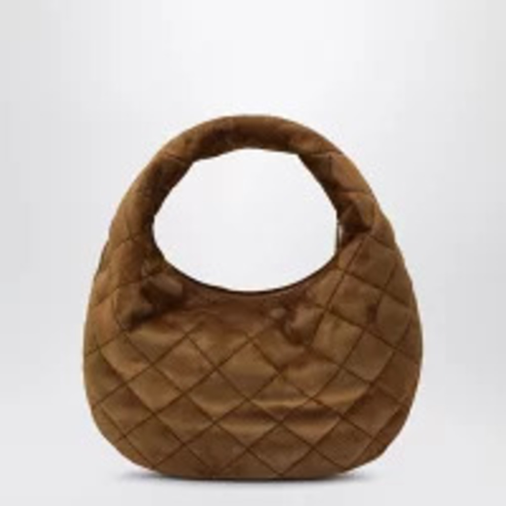 Saint Laurent Bag Colou Suede Tan Quilted red Handbag Caramel Tan Red